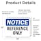 Signmission Reference Only, 14 in W x Rectangle, Vinyl Decal OS-2PACK-NS-D-1014-L-18014 - alternate 4